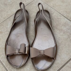 Kate Spade jelly Slingback Bow Flats - Casual Comfort